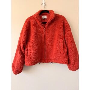 Urban Outfitters Womens Teddy Sherpa Fleece Rust